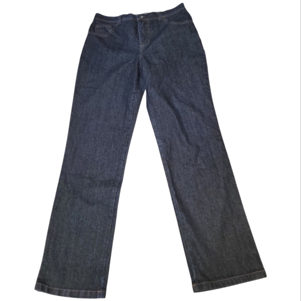 Charter Club Dark Blue Narrow Leg Jeans Tummy Slimming - Size 6 Short